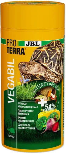 JBL PROTERRA Vegabil - Hauptfutterchips und Gemüse für alle Landschildkröten 1L