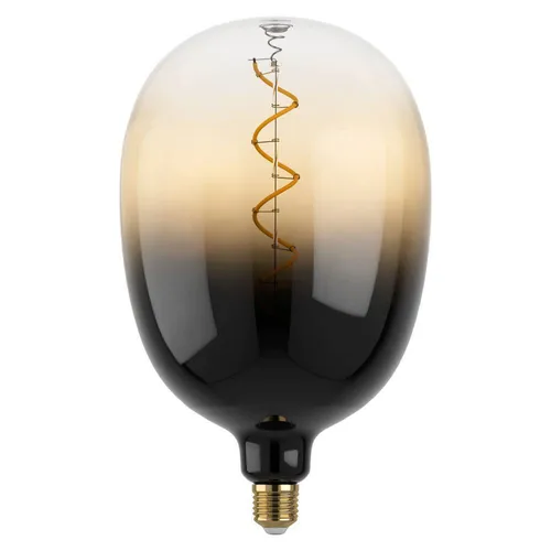 Eglo LED Leuchtmittel Oval E27 4W schwarz-braun - Leuchtmittel mit warmem Licht, energieeffizient und ideal für gemütliche Wohnräume.