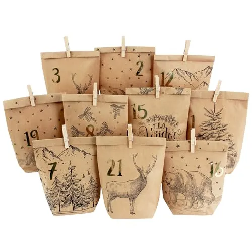 PAPIERDRACHEN befüllbarer Adventskalender von Papierdrachen