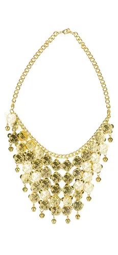 Halskette Münzen Piraten Wahrsagerin Schmuck Kette Bauchtanz Fasching Karneval