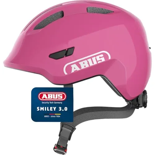 ABUS 67271 Fahrradhelm, Pink (Shiny Pink), S (45-50 cm) von ABUS