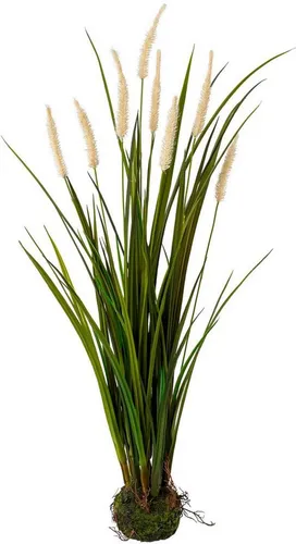 Kunstgras Miscanthus im Erdballen, Creativ green, Höhe 75 cm