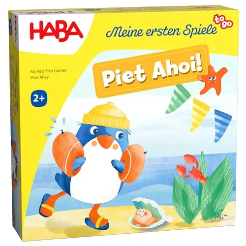 HABA Meine ersten Spiele to Go – Piet AHOI! – Kinderspiel ab 2 Jahren, Memospiel für unterwegs für 1-4 Spieler – 2012217001