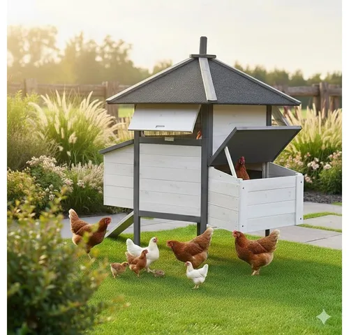 Mucola Kleintierkäfig Gefügelstall Hühnerhaus XXL