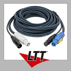 DAP Hybrid Cable Powercon 10 m - HiFi-Kabel mit 2-in-1-Funktion für DMX-Steuerung und Stromversorgung, ideal für professionelle Anwendungen. Erhältlich in verschiedenen Längen.