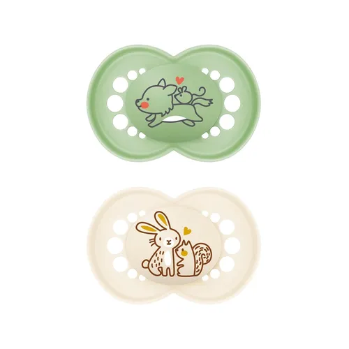 MAM Latexschnuller 2er-Set aus nachhaltigen Materialien für Babys 6-16 Monate