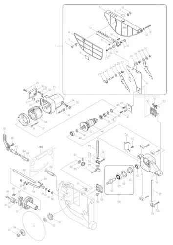 Makita Ersatzteile für Tischkreissäge 2704N