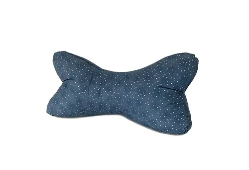 Dr. Berger Living Nackenkissen Leseknochen Spaceblue mit Tupfen 40 x 16 cm