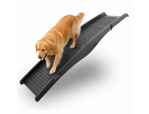BITUXX® Falzbare Hunderampe für Hunde