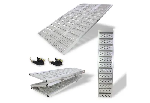 DREIBREIT by TRUTZHOLM 3-Fach Auffahrrampe - klappbar, 175cm lang, Tragkraft 1020kg, ideal zum sicheren Verladen von Motorrädern und Kleinfahrzeugen