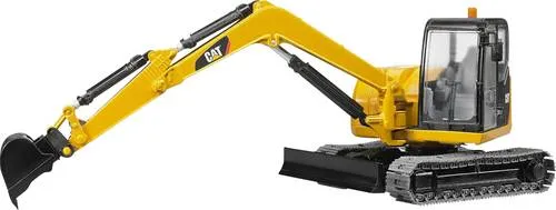 Cat Minibagger Modellfahrzeug - Gelb, detailgetreues Spielzeugauto für kreative Baustellenabenteuer