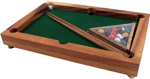 Brettspiel, Gesellschaftsspiel aus Holz - Billiard - 6*29*20 cm