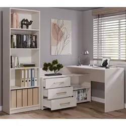 Eckschreibtisch DANY 120 cm mit 3 Schubladen