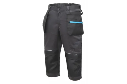 HÖGERT TECHNIK HT5K817–M WURNITZ elastische Schutz-3/4-Hose dunkelgrau Gr.50 (M)