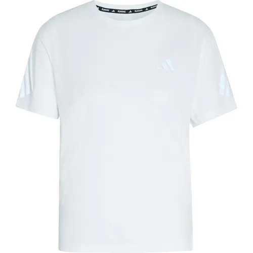 adidas adi365 Breeze Laufshirt Damen – Weiß, Größe XS - Laufe mit dem adi365 Breeze Tee, deinem idealen Begleiter! Hergestellt aus 100% recyceltem Polyester, bietet es optimalen Feuchtigkeitstransport und Bewegungsfreiheit. Hochwertige Verarbeitung für besten Komfort bei jeder Laufeinheit.