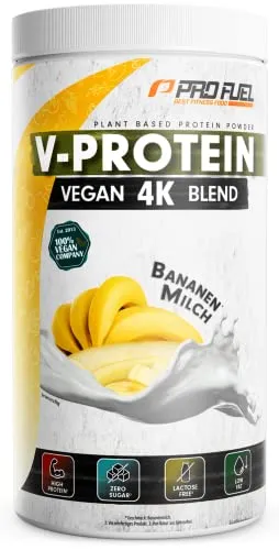 Vegan Protein Pulver BANANE 750g – V-PROTEIN 4K Blend