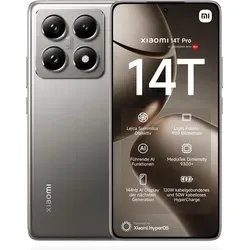 Xiaomi 14T Pro - Titan Gray - 12GB RAM, 1TB Speicher - Handys & Smartphones mit 50MP Kamera, 6,67