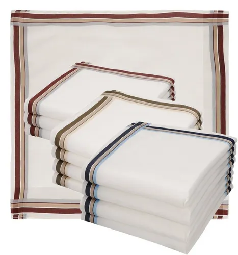 Betz Taschentuch Herren Stoff Taschentücher Set Leo 5 Dessin 3 Größe 40x40 cm, (Dessin 3, 12-St. Set), 100% Baumwolle