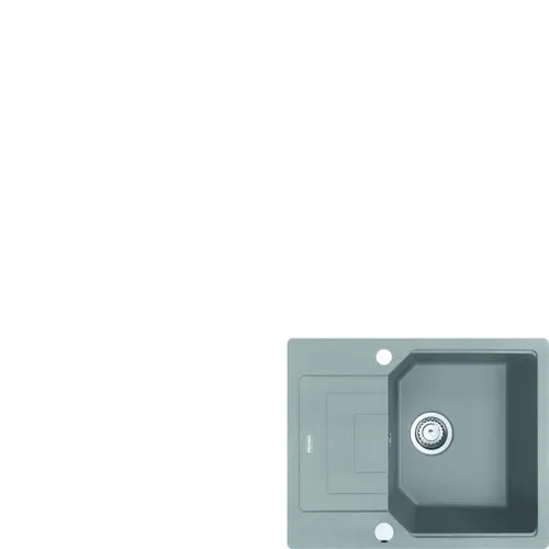 Franke Urban UBG 611-62 Steingrau Granitspüle - Einbauspüle aus Fragranit in elegantem Steingrau, reversibles Becken, ideal für Unterschränke ab 45 cm, mit praktischem Drehknopfexzenter und kompakten Maßen von 62 x 50 cm.