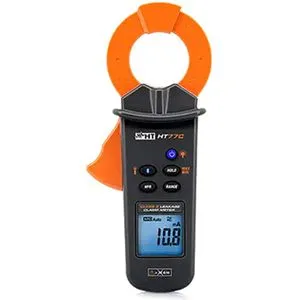 HT-Instruments Stromzange HT77C - True RMS Digitalzange mit Bluetooth - Spannungsprüfer für Wechselstrom bis 60 A, VDE-zertifiziert und mit App-fähiger Bluetooth-Funktion für einfache Messwertübertragung auf Ihr Smartphone.