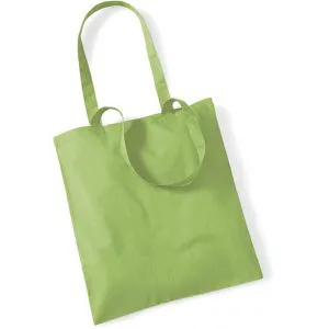 Westford-Mill Einkaufstasche W101 Bag for Life, kiwi, aus Baumwolle, faltbar, mit Henkeln, 38 x 42 cm