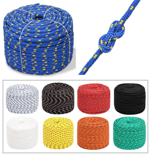 vidaXL Bootsseil Polypropylen 12mm 250m Blau - Seile aus 100% Polypropylen, schwimmend, robust und langlebig – ideal für Boot und Yacht, perfekt zum Festmachen und Auftakeln.