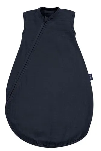 Alvi Kinderschlafsack Sommertraum & Windel Blaubaer | Leichter Baumwollschlafsack TOG 0,5 - ALVI SOMMERSCHLAFSACK - Der ideale Schlafsack für warme Nächte, mit Kinnschutz-Reißverschluss für einfaches An- und Ausziehen. Aus 100% Baumwolle, atmungsaktiv und waschbar bis 60°C. Inklusive kuscheliger Baumwoll-Windel.