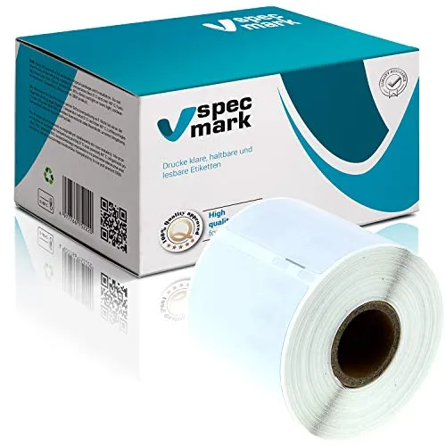 specmark 1 Etiketten-Rolle kompatibel mit DYMO 99014 54mm x 101mm S0722430 220 Stück kompatibel zu allen Etikettendruckern LabelWriter 450 4XL Seiko-SLP