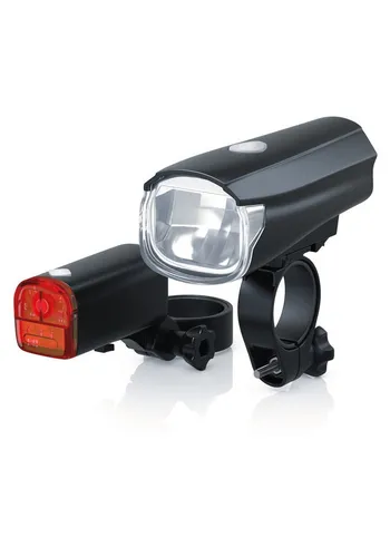 Aplic Fahrradbeleuchtung LED Fahrradlampen-Set mit Front & Rücklicht StVZO zugelassen, 30 Lux, Fahrradlicht Set, Fahrradlampe, Fahrradlicht, Fahrradlampenset