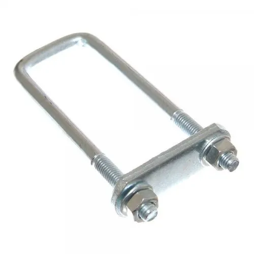 2x U-Bügelschraube 140x43mm M10 2.Wahl Gegenplatte Gewindebügel Zurröse Zaun Neu