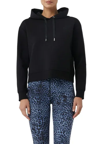 comma casual identity Kapuzensweatshirt cropped – Lässiger Look in Schwarz - Stylisches, taillenbedecktes Kapuzensweatshirt aus einer bequemen Baumwollmischung. Ideal für den Alltag und perfekt kombinierbar.