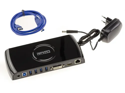 Station Dock USB 3.0 Zu HUB USB GIGABIT ETHERNET DVI HDMI Audio