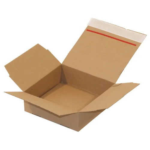 Versandkarton- Automatik Karton - Faltkarton mit selbstklebendem Deckel 10 Stück