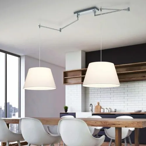 Helestra Certo Pendelleuchte 2-flammig, weiß von Helestra