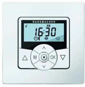 Rademacher Rollladen-Zeitschaltuhr DuoFern 5665-UW - Smart Home Steuerung für Rollläden, Jalousien und Markisen. Kompatibel mit Alexa, Siri und Google Assistant, inklusive Astroprogramm und Zufallsfunktion für mehr Sicherheit.