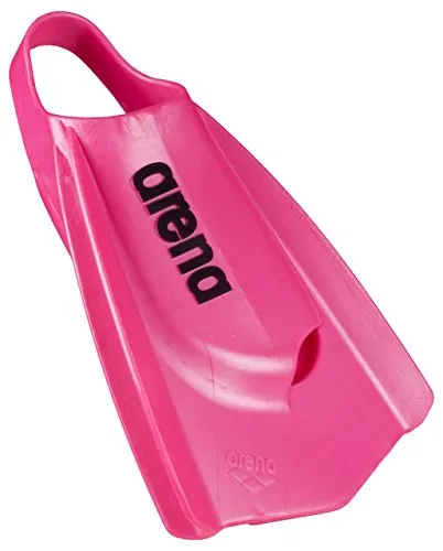 arena Powerfin Pro Unisex Wettkampf Trainingsflossen - Trainingsflossen zur Verbesserung der Beintechnik für Wettkampfschwimmer, mit kurzem Flossenblatt für schnelleren Beinschlag und optimaler Stabilität.