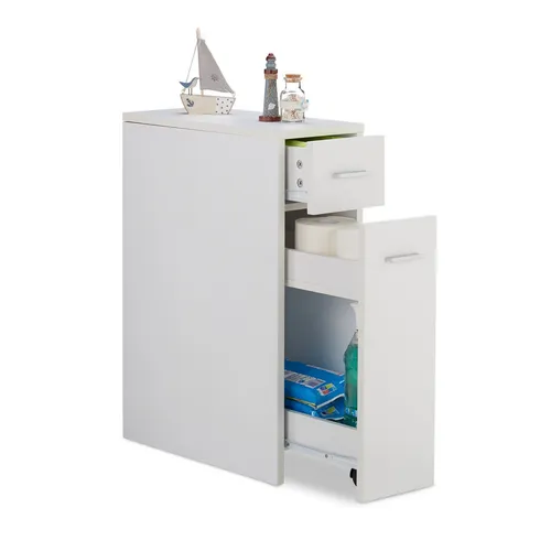 Nischenschrank Beistellschrank 20 cm breit - Praktisches Küchenregal mit 2 Schubladen, ideal für enge Räume. Perfekt für jeden Raum und eine stilvolle Aufbewahrungslösung.