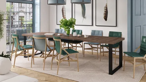 Design Esstisch Avella XXL ausziehbar 160-310 cm - Naturbelassen - Praktischer Design Esstisch Avella, ausziehbar von 160 bis 310 cm, ideal für gesellige Runden. Mit modernem Synchronauszug und zeitlosem Design setzt er stilvolle Akzente in Ihrem Essbereich.