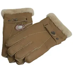 Reissner Lammfelle Lederhandschuhe Finger Handschuhe Nappaleder gefüttert echtes Lammfell (2-St) beige|gelb 8