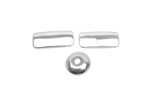 Türgriff Blende für Ford Transit 2005-2014 - Edelstahl 3x - Türgriffe für Ford Transit, langlebig und einfach zu installieren, sorgen für einen edlen Look mit polierter Chrom-Oberfläche.