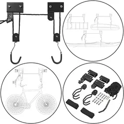 Deckenhalterung zum Fahrrad aufhängen: Fahrradlift für Garagen, bis 57 kg, multifunktional, einfach zu befestigen 1 x