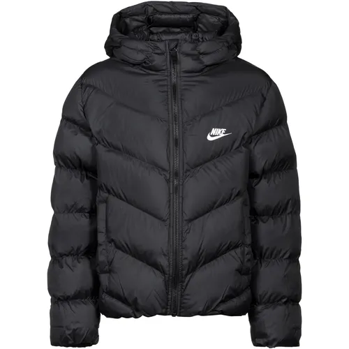 Nike Unisex Kinder Tf ADP Puffer Jacke, Black/White, 122-128