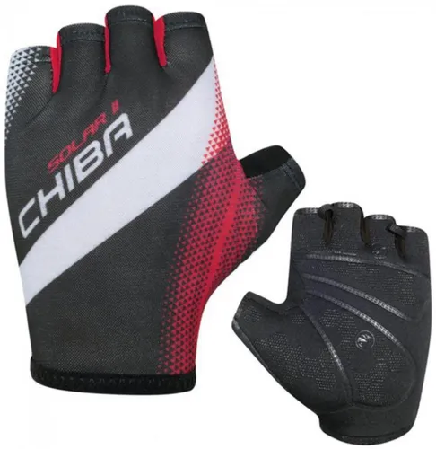 Chiba Solar II Handschuhe Größe M, schwarz-rot - Funktionale Handschuhe für den vielseitigen Einsatz, mit innovativer Solar-Technologie für zusätzlichen Komfort.