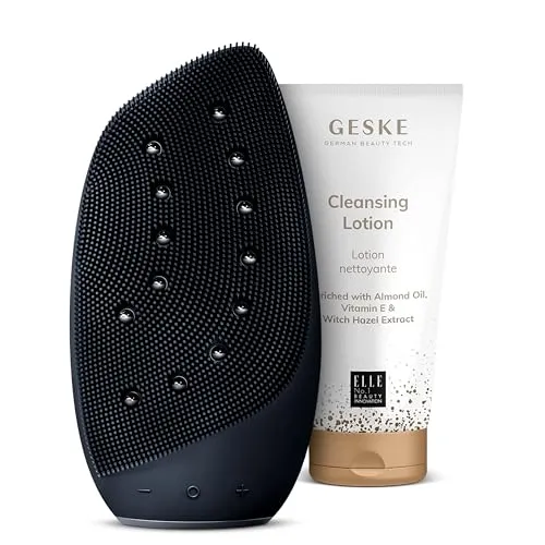 GESKE Sonic Thermo Facial Brush & Face-Lifter 8 in 1 Set - Elektrische Bürsten & Geräte zur Gesichtsreinigung: Mit innovativer Wärmetechnologie und Smart App für eine individuelle Hautpflegeroutine – für straffe, reine Haut!