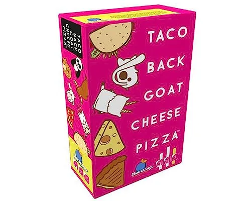 Blue Orange Spiel Taco, Back, Ziegen, Käse, Pizza