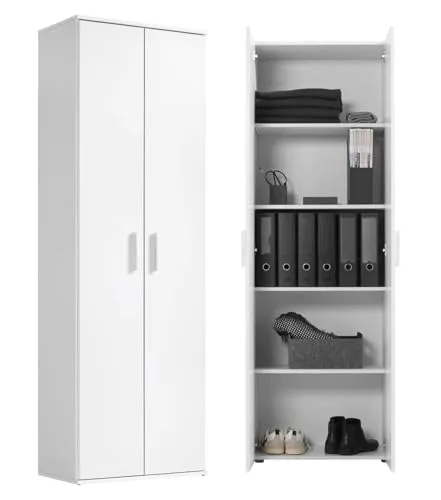 mokebo® Mehrzweckschrank 'Der Lange' 60cm Breite - Aktenschrank, individuell anpassbar mit vorkonfigurierten Fächern, ideal für Arbeitszimmer oder Flur. Hergestellt in Deutschland, klimaneutral geliefert.