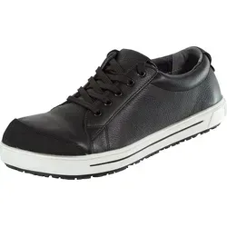 Birkenstock S3 Sicherheitschuhe für Damen und Herren, QS 500 NL Black, Größe 38 - Schuhe & Stiefel mit Stahlkappe und rutschfester Nitril-Gummi-Sohle, ideal für sicheres Arbeiten und optimalen Komfort.