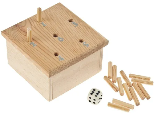 matches21 HOME & HOBBY Würfelspiel Holz Bausatz ab 11 Jahren Holzbaukasten