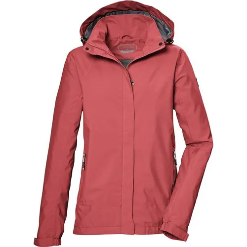 KILLTEC KOS 51 WMN JCKT Damenjacke - Sportliche Funktionsjacke für Damen, wasserdicht und atmungsaktiv mit abnehmbarer Kapuze, ideal für Outdoor-Aktivitäten.