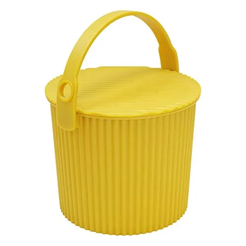 Hachiman Omnioutil Mini 4 L Eimer mit Deckel Senf in rot von sceltevie